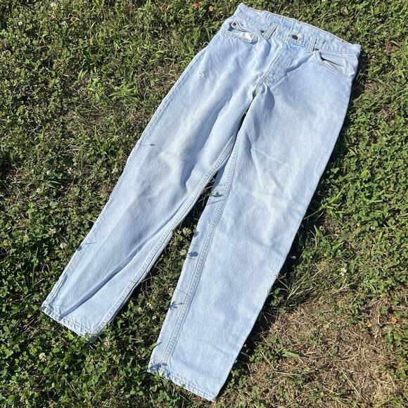 VTG Levi's 550 31x30 Blue Faded Made in USA Orange Tab 1993 Grunge Skater Taper - Picture 2 of 10